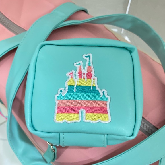 Believe In Magic Turquoise Castle Zip mini pouch - Picture 6 of 6